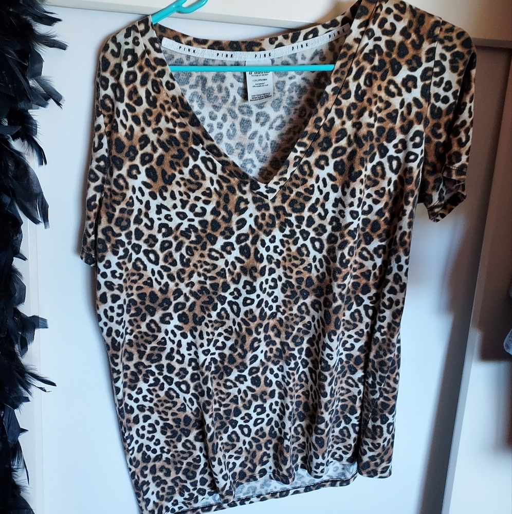 PINK cheetah top